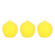 Set of 3 Lemon Shaped Candles