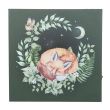 Sleeping Fox Light Up Canvas Plaque