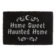 Black Home Sweet Haunted Home Doormat