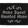 Black Home Sweet Haunted Home Doormat