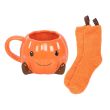 Cute Smiling Pumpkin Mug and Socks Set