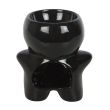 Black Gingerdead Man Oil Burner and Wax Warmer