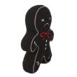 Black Gingerdead Man Boucle Cushion