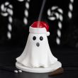 Ghost with Santa Hat Tealight and Incense Cone Holder