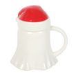 Ghost Shaped Mug with Santa Hat Lid