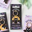 In My Witch Era Cat and Moon Enamel Keyring