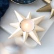 Cream Star Tealight Candle Holder
