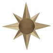 Gold Star Tealight Candle Holder