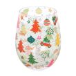 Nostalgic Christmas Print Stemless Glass