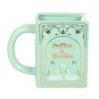 Coffee and Books Green Book Shaped Mug