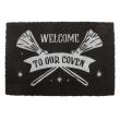 Black Welcome to Our Coven Doormat