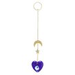 All Seeing Eye Glass Heart Hanging Decoration