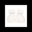 White Cat Shaped Salt and Pepper Shakers