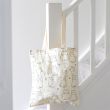 White Cat Print Polycotton Tote Bag
