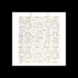White Cat Print Polycotton Tote Bag