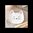 White Cat Face Trinket Dish