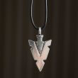 Arrowhead of Strength Viking Cord Necklace