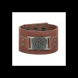 Viking Compass Leather Cuff Bracelet