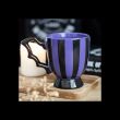 Purple Striped Bat Wing Teacup