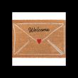 Natural Love Letter Valentine's Day Doormat