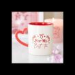 For My Best-Tea Mug with Heart Handle