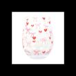 Bow and Heart Print Stemless Glass