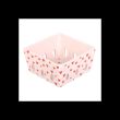 Pink Heart Print Ceramic Berry Basket