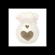 White and Pink Bow Oil Burner