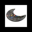 Midnight Bloom Crescent Moon Trinket Dish