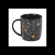 Black Midnight Bloom Print Mug