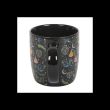 Black Midnight Bloom Print Mug