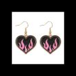 Burning Heart Earrings