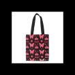 Flaming Butterfly Print Polycotton Tote Bag