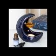 Blue Crescent Moon Hanging Oil Burner