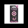 Burning Heart and Sad Flower Pin Badge Set