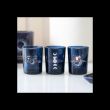 Set of 3 Blue Moon Votive Candle Holders