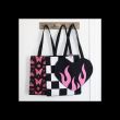 Burning Heart Satin Tote Bag