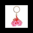Flaming Dice Keyring