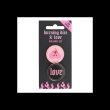 Flaming Dice and Love Pin Badge Set