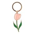 Pink Tulip Keyring