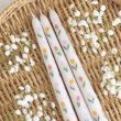 Set of 3 Tulip Print Taper Candles