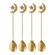 Set of 4 Star and Moon Teaspoons