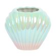 Iridescent Shell Flower Vase