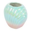 Iridescent Shell Flower Vase