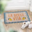 Blue La Dolce Vita Doormat