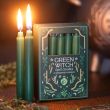 Pack of 12 Green Witch Spell Candles