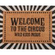 Black Welcome to the Circus Doormat