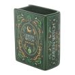 Green Witch Book Shaped Vase