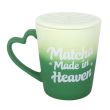 Matcha Made in Heaven Mug with Coaster Lid