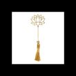 Lotus Flower Metal Bookmark